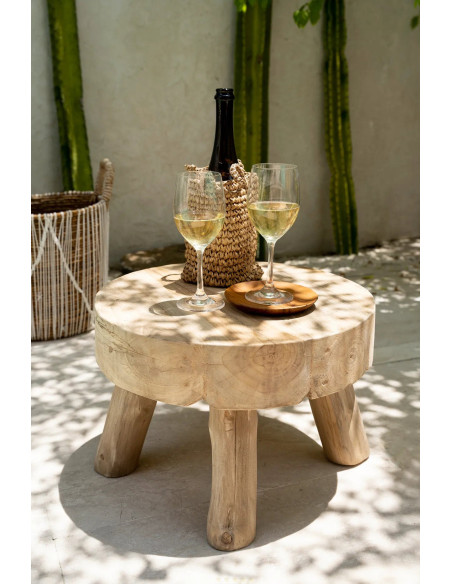 La assiette ronde en racine de teck - XSBazar BizarBASU100-XS