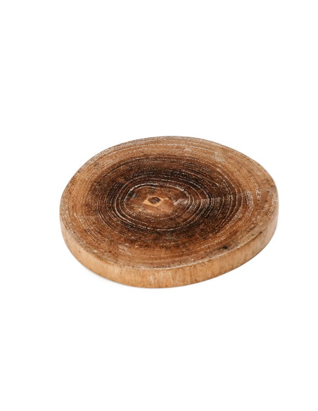 Sous-verre en teck bohème