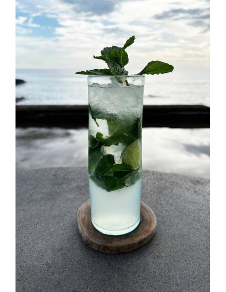 Sous-verre en teck bohème