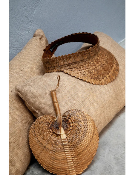 Housse de coussin en jute - Naturel - 60x35