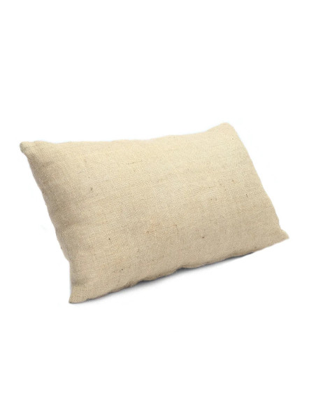 Housse de coussin en jute - Naturel - 60x35
