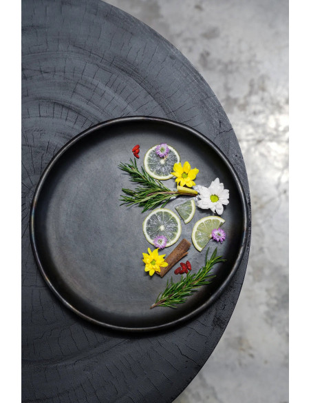 La plaque classique brûlée - Noir - LBazar BizarJAES009B-L