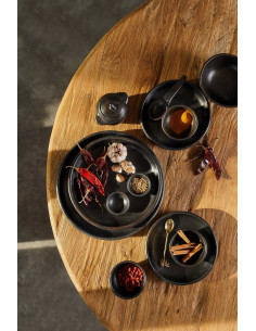 L'Assiette creuse Brûlée - Noire - M 2