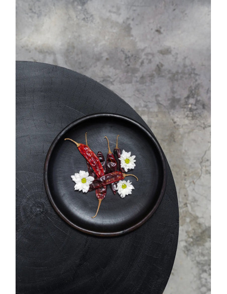 La plaque classique brûlée - Noir - MBazar BizarJAES009B-M