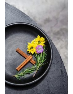 La plaque classique brûlée - Noir - SBazar BizarJAES009B-S 2