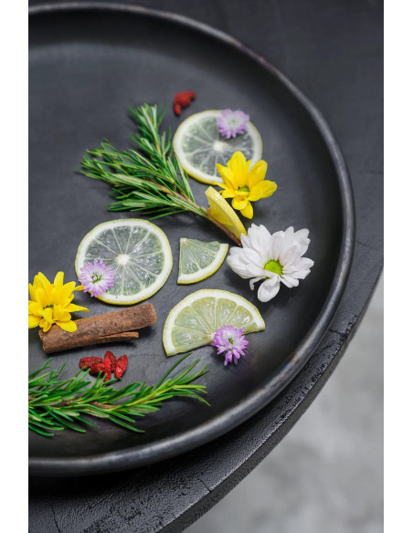 La plaque classique brûlée - Noir - LBazar BizarJAES009B-L