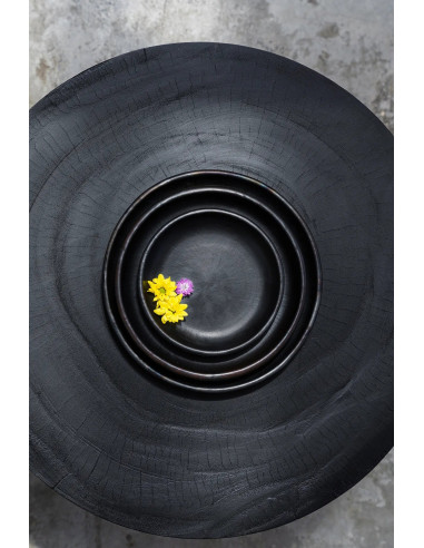 La plaque classique brûlée - Noir - SBazar BizarJAES009B-S