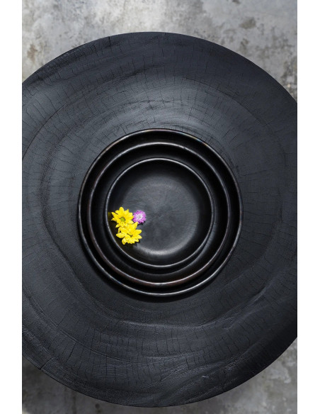 La plaque classique brûlée - Noir - LBazar BizarJAES009B-L