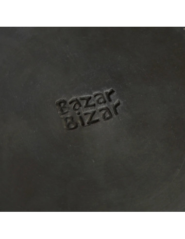 La plaque classique brûlée - Noir - LBazar BizarJAES009B-L