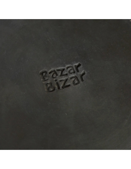 La plaque classique brûlée - Noir - LBazar BizarJAES009B-L