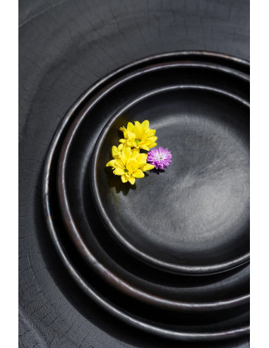 La plaque classique brûlée - Noir - MBazar BizarJAES009B-M