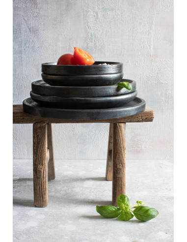 La plaque classique brûlée - Noir - SBazar BizarJAES009B-S