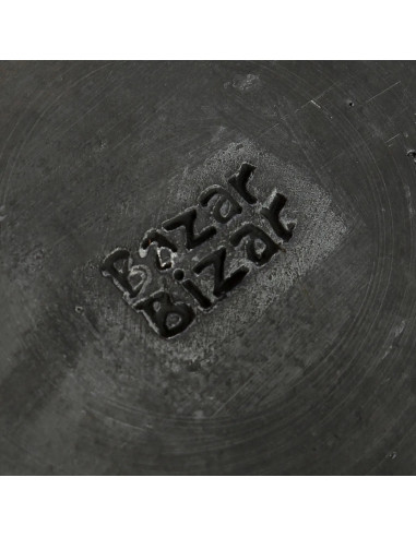 La plaque classique brûlée - Noir - MBazar BizarJAES009B-M