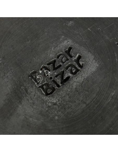 La plaque classique brûlée - Noir - MBazar BizarJAES009B-M