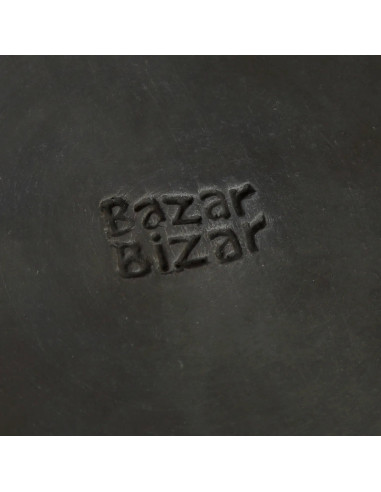 La plaque classique brûlée - Noir - SBazar BizarJAES009B-S
