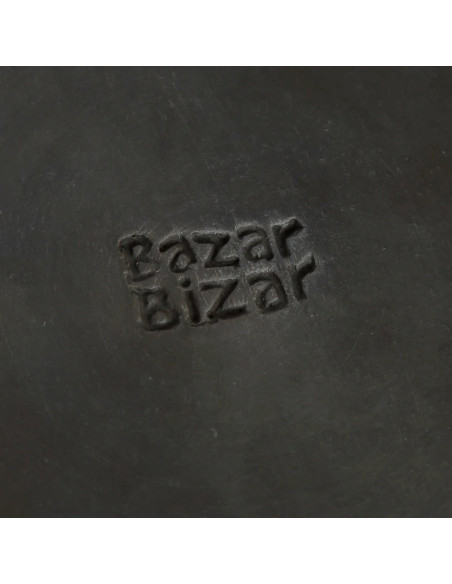 La plaque classique brûlée - Noir - SBazar BizarJAES009B-S