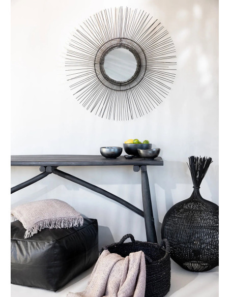 Miroir tropical - noir - L Miroir tropical - noir - L
