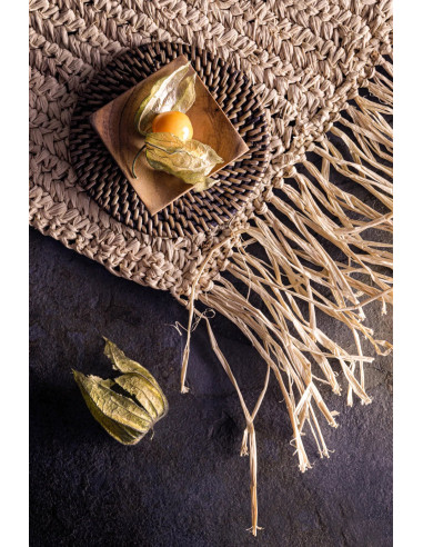 Sous-verre colonial - Marron naturel