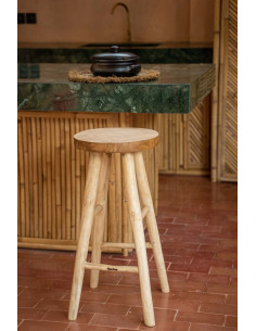 Le tabouret de bar Kedut - Naturel 2