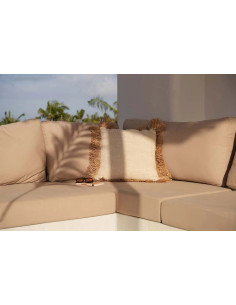 Housse de coussin Saint Tropez - Naturel Blanc - 60x60 2