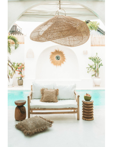 Tabouret/Table d'appoint Galapagos - Naturel se traduit en français par "Le Corbeau des Galapagos - Naturel".