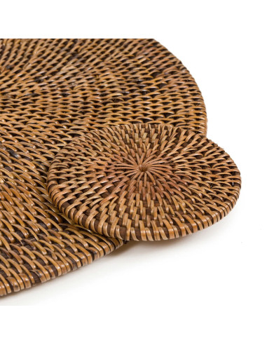 Sous-verre colonial - Marron naturel