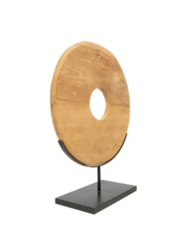 Le disque de teck sur support - LBazar Bizar