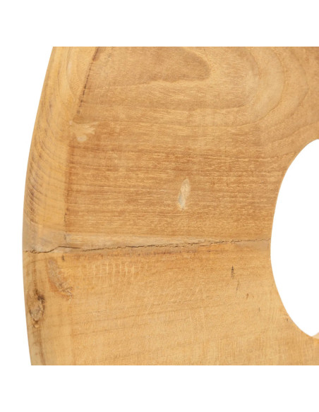 Le disque de teck sur support - LBazar Bizar
