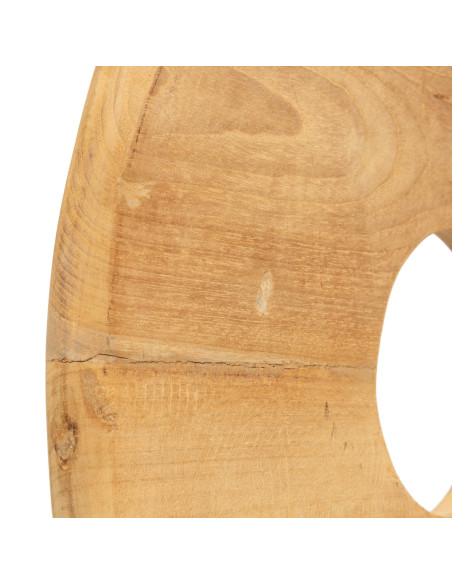 Le disque de teck sur support - MBazar Bizar