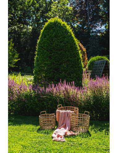 Plaid S'il vous Plaid -Rose saumon