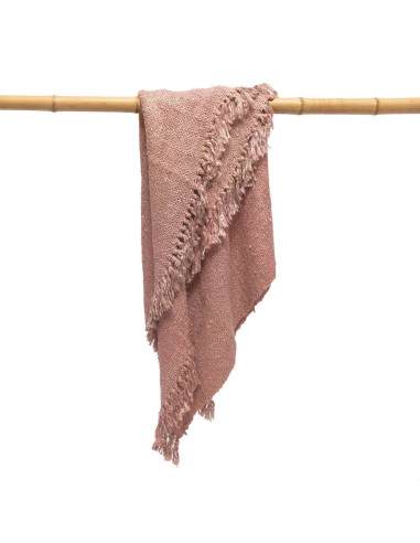 Plaid S'il vous Plaid -Rose saumon