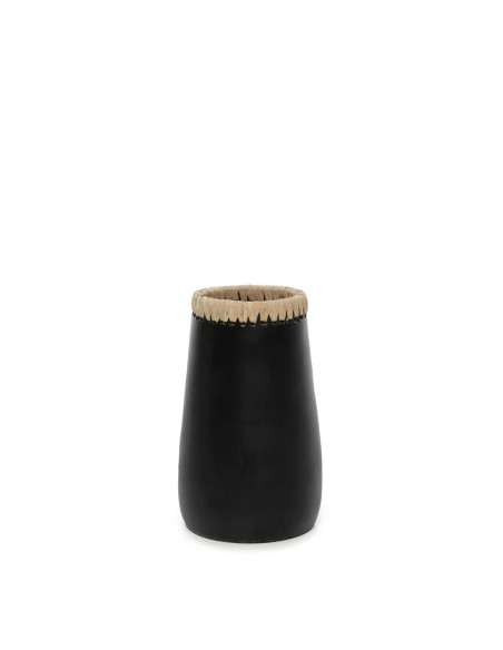 Vase Sneaky - Noir Naturel - S