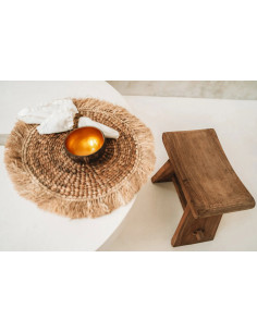 Set de table en raphia de jacinthe d'eau - Naturel 2