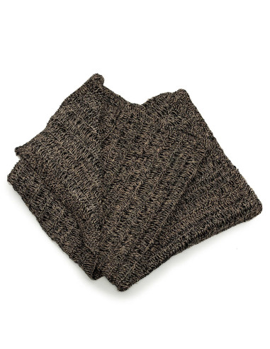 Le tapis en seagrass - Naturel Noir - 200x300