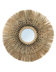 De Havana Spiegel - Naturel Zwart - L