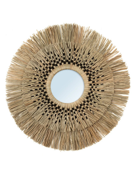 De Havana Spiegel - Naturel Zwart - L 