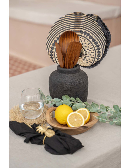 Vase Peaky - noir - S