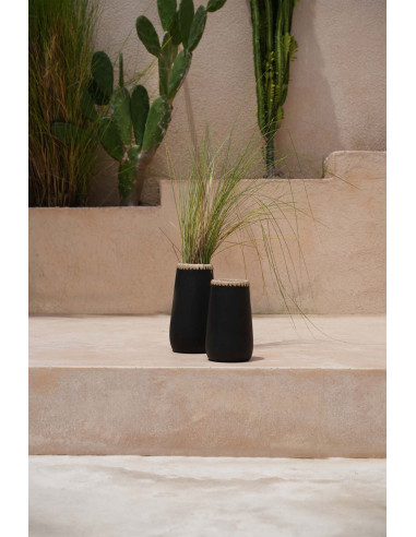 Vase Sneaky - Noir Naturel - L