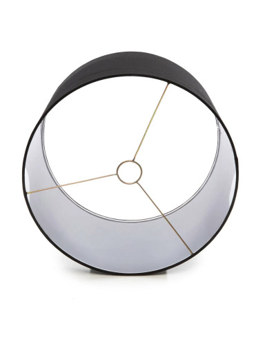 Lampe de table en bois de teck - Naturel Noir