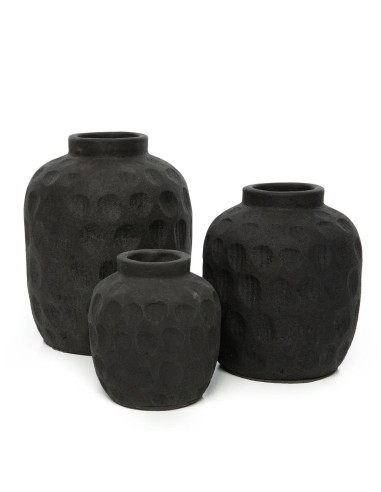 Le vase Trendy - noir - M