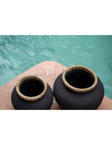 Vase Styly - Noir Naturel - L