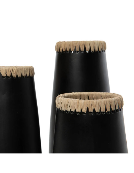 Vase Sneaky - Noir Naturel - M Vase Sneaky - Noir Naturel - M