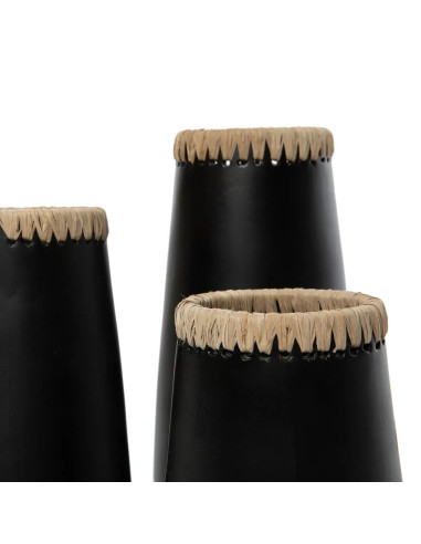 Vase Sneaky - Noir Naturel - L