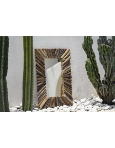 Miroir bois flotté - Naturel - M 2