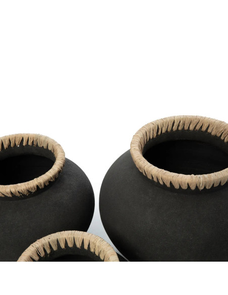 Vase Styly - Noir Naturel - L Vase Styly - Noir Naturel - L