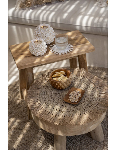 Set de Table Crochet Raffia- Naturel