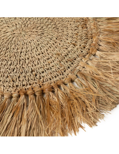 Set de Table Crochet Raffia- Naturel