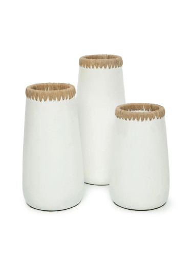 Vase Sneaky - Blanc Naturel - M