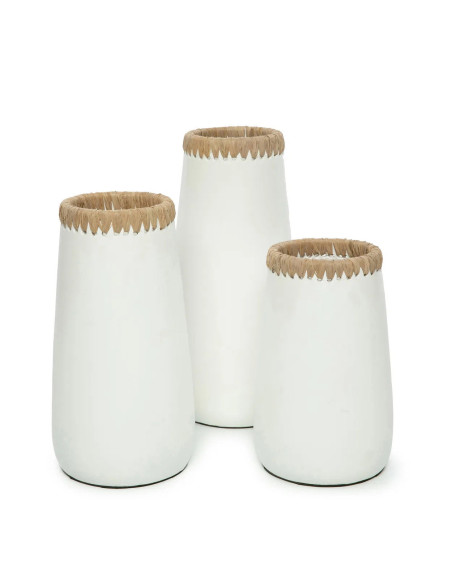 Vase Sneaky - Blanc Naturel - M Vase Sneaky - Blanc Naturel - M