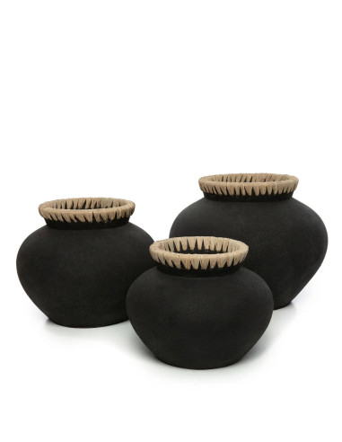 Vase Styly - Noir Naturel - S